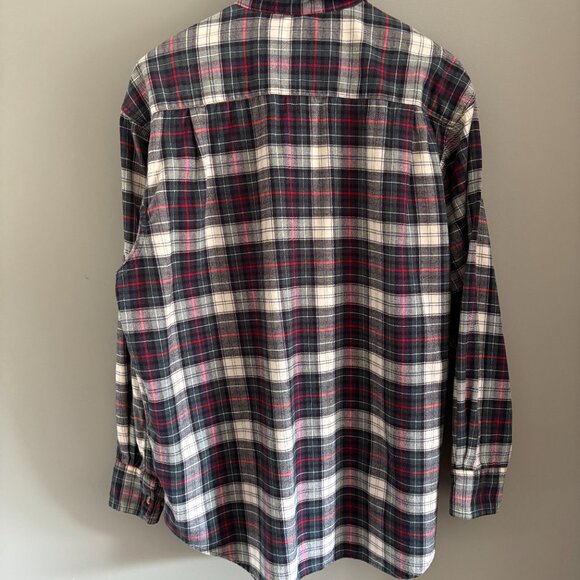 Vtg Plaid Flannel Button Down - Picture 3 of 8